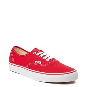 Vans authentic red